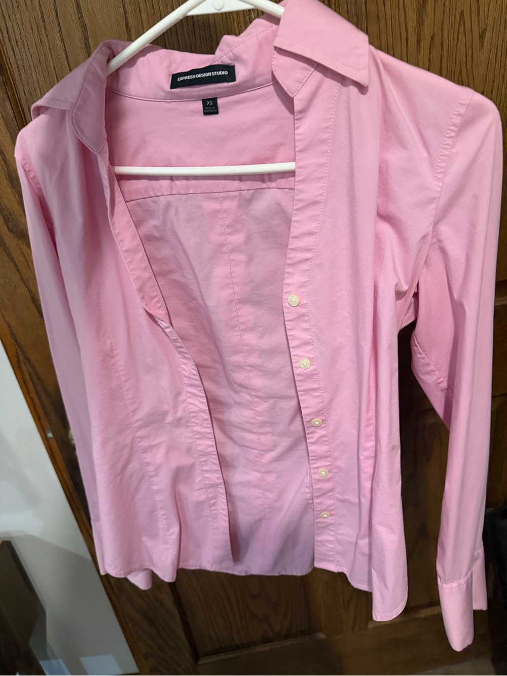 Express Light Pink Classic Button-Down Shirt